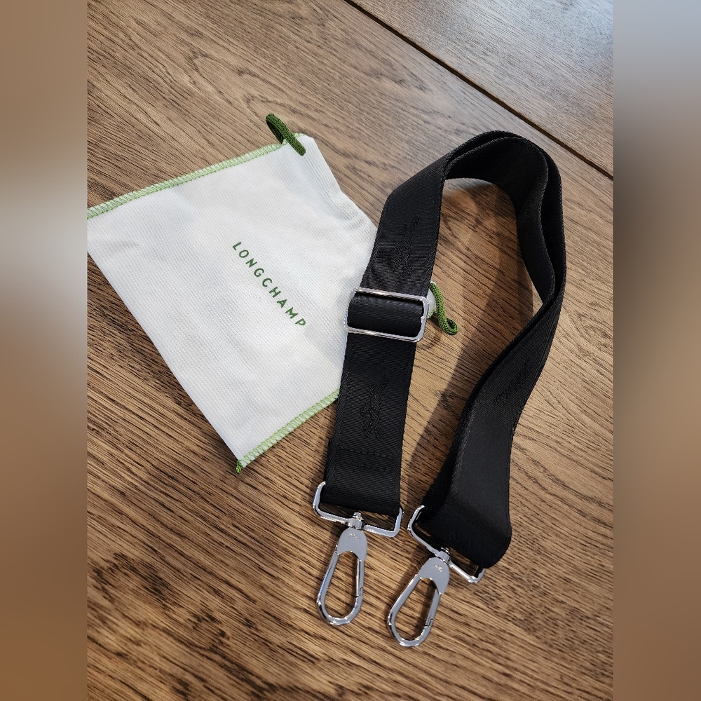 Authentic Longchamp bag strap - black